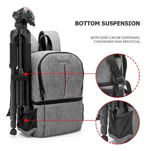 alloet oxford fabric waterproof camera bag backpack outdoor digital dslr bag video photo lens pouch case for canon nikon sony free global shipping