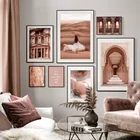 Постер архитектуры Марокко, пейзаж пустыни, холст, живопись, путешествия, изображения, модные замечательные настенные художественные принты для декора спальни