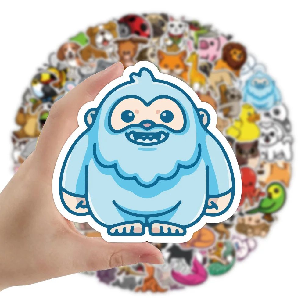 103050100pcs cute cartoon animal graffiti stickers luggage guitar phone laptop classic toy decal waterproof sticker for kids free global shipping