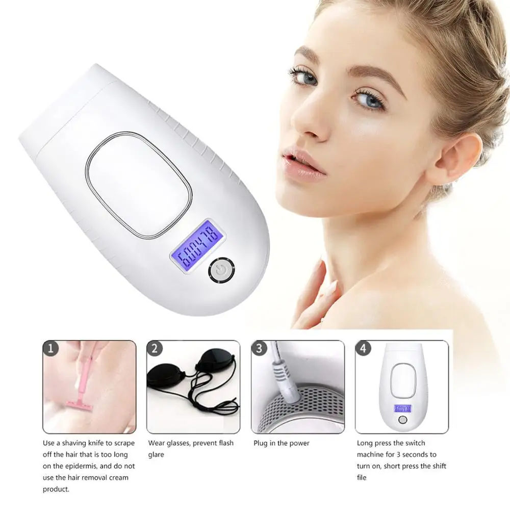 

Profession Permanent Laser Epilator Painless Laser Hair Removal Depilation Rechargeable Machine Wireless Depilatory Shaver