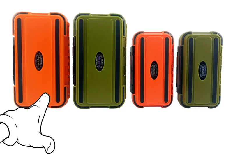 Orange L Рыболовные снасти ящик для инструментов Водонепроницаемый двойной слой DIY отсеки большой чехол для хранения Водонепроницаемый Fly Карп рыболовные аксессуары - Цвет: Orange L
