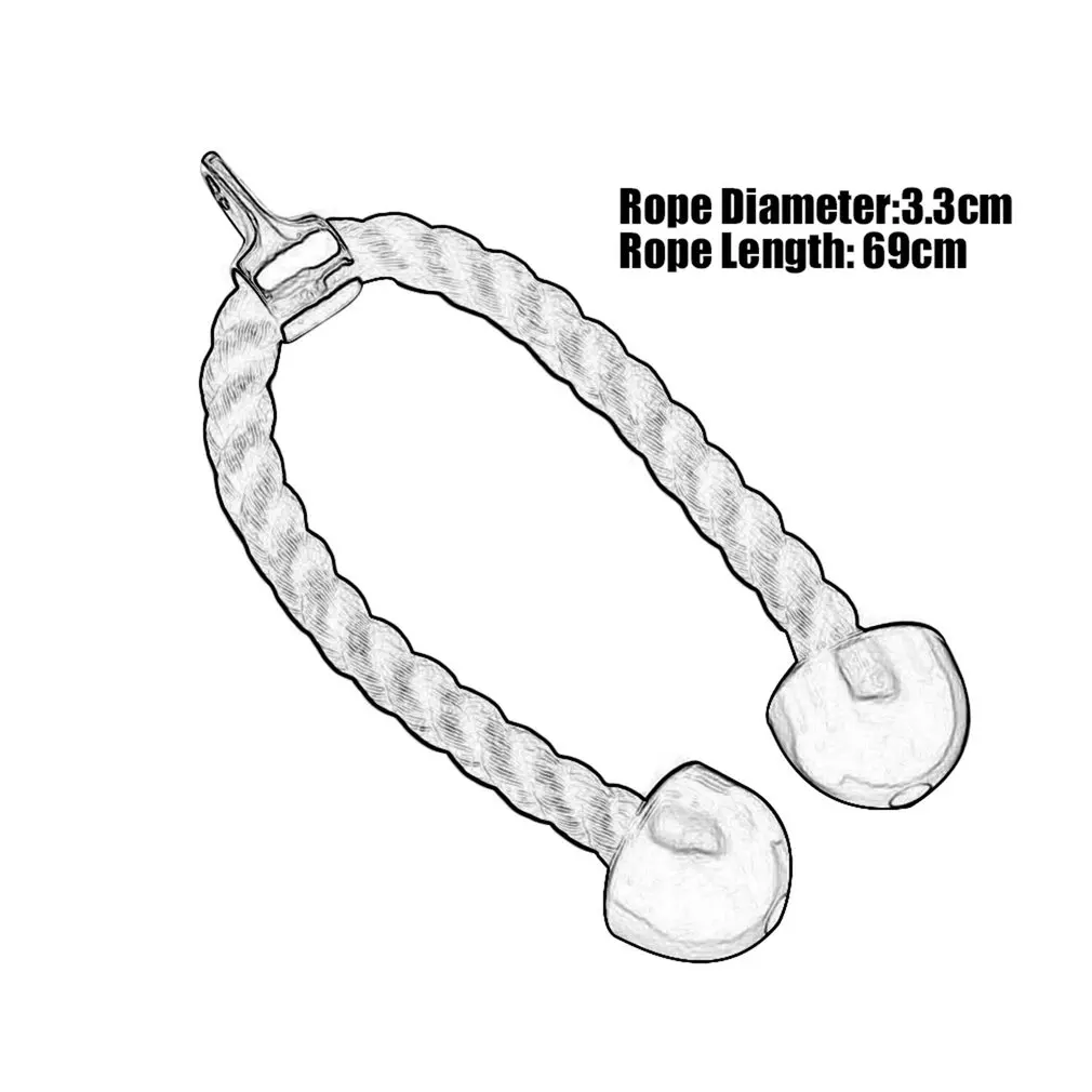 

Heavy Duty Tricep Rope Attachment Bodybuilding Plastic End Lat Cord Gym Exercise