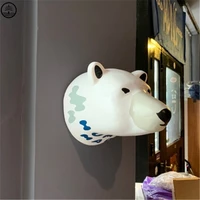bao guang ta nordic style creative polar bear statue living room tv background wall decoration home decor bedroom pendant a3091