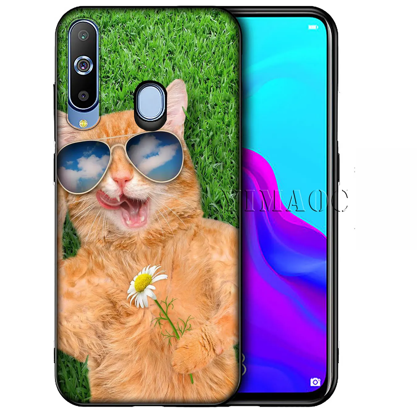 Мягкий силиконовый чехол YIMAOC Meow с мультяшным котом для Samsung Galaxy A51 A71 A81 A91 A41 A21 A11 A01
