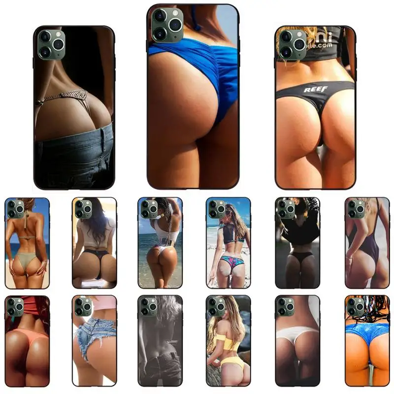 TOPLBPCS сексуальный бикини большой задник чехол для телефона iPhone 11 8 7 6 6S Plus plus X XS MAX 5