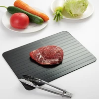 multiple functions fast thaw board meat steak fruit vegetable freezingfish seafood home use quick defrost flat tray kitchen tool