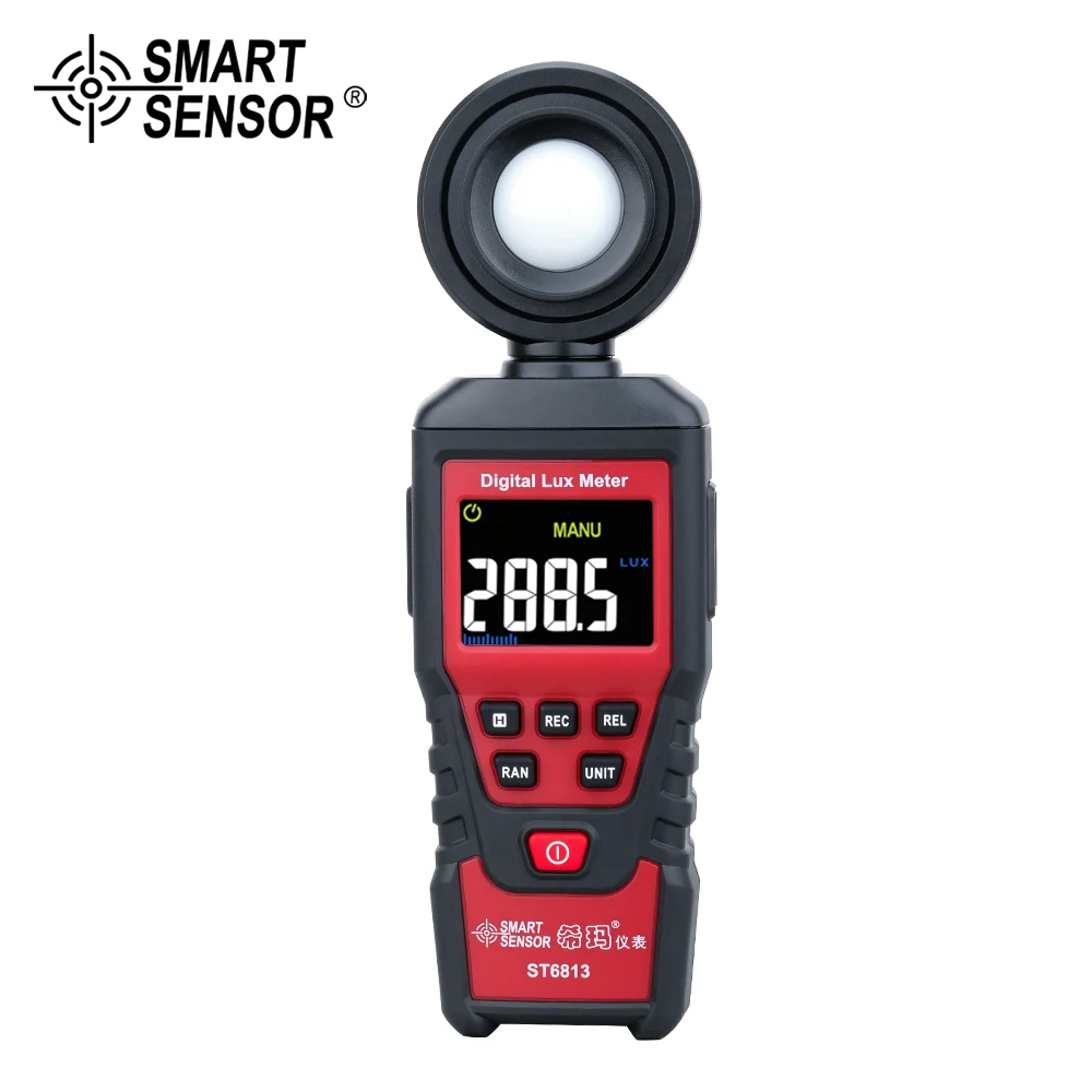 Цифровой измеритель светильник ности люксометр с цветным ЖК дисплеем