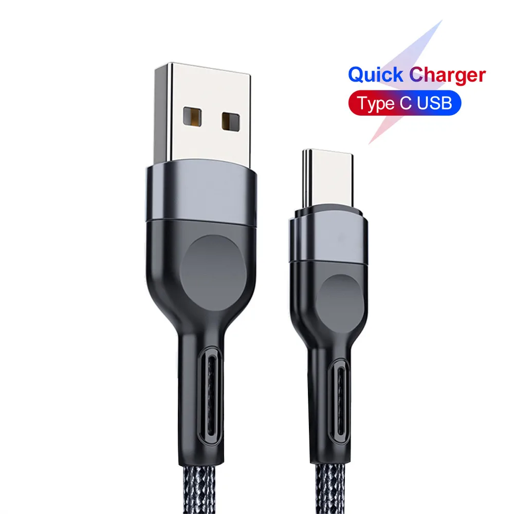 

Type C Cable 3A Fast Charging USB-C Cable For Samsung Xiaomi Huawei p30 p40 pro Mobile Phone Charger USB C Type-C Data Wire Cord