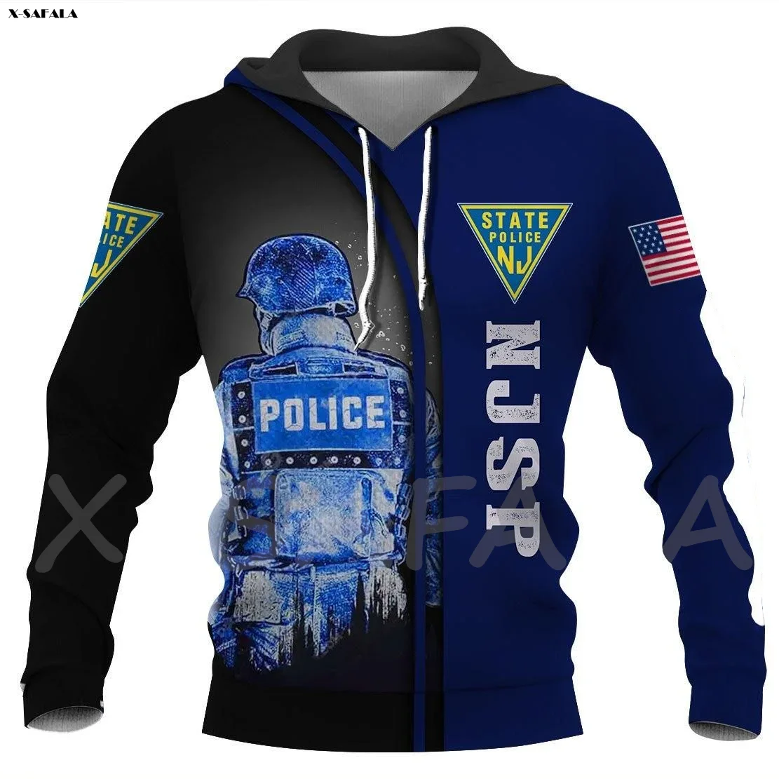 Толстовка мужская и женская с 3D-принтом на молнии | Мужская одежда