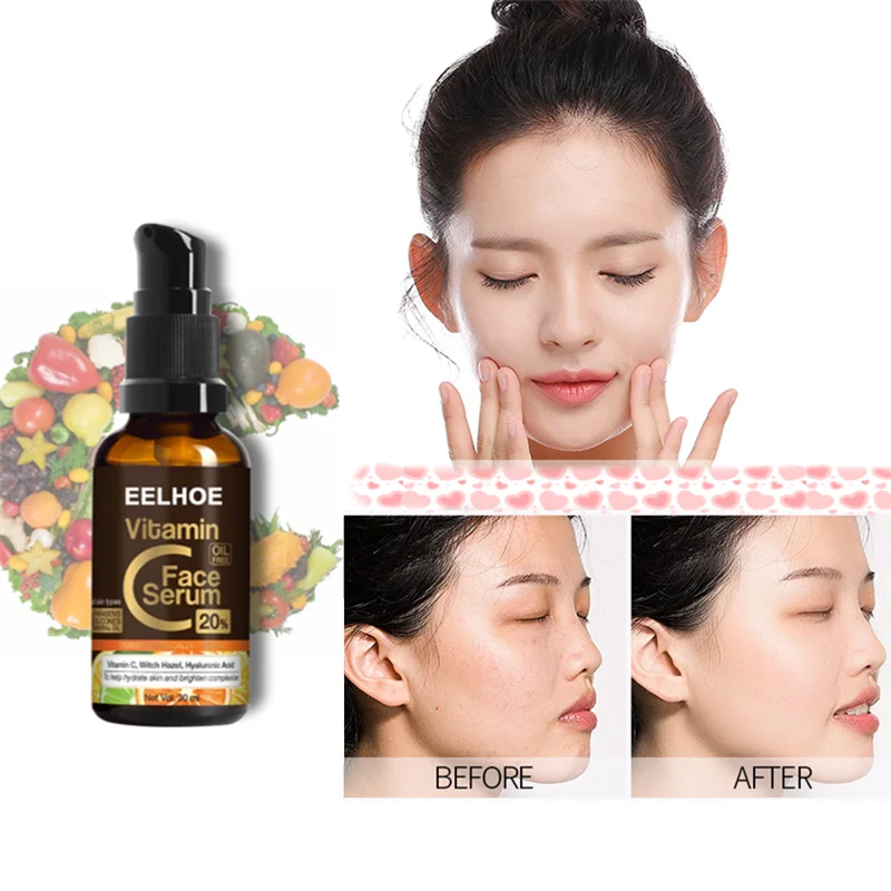 

Vitamin C Hyaluronic Acid Facial Essence Brightens Anti-aging Wrinkle Removal Moisturizing Skin Care Fades Fine Lines Whitening