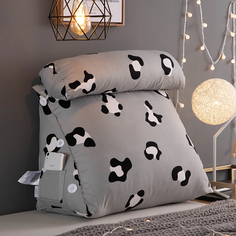 Прикроватная треугольная подушка большая Мягкая Подушка Татами обертывание