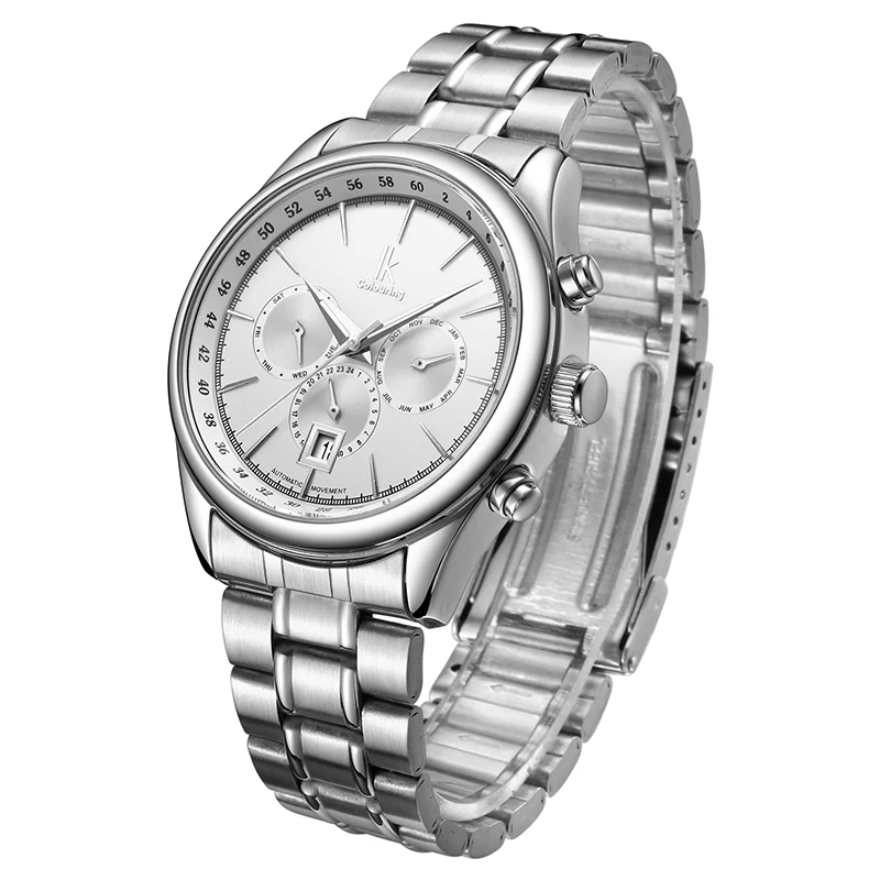 Часы NewAutomatic Machinery мужские с автоподзаводом Модные Простые Стальные