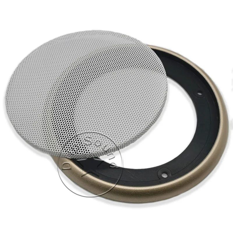 Сетчатая Крышка для автомобильного динамика декоративная круглая металлическая