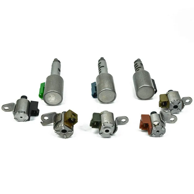 8 шт. соленоиды Набор для AW55-50SN AW55-51SN AF33-5 AW235 RE5F22A коробка передач электромагнитный клапан для Volvo Saab Alfa Chevy