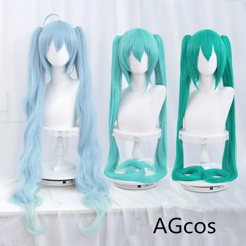 VOCALOID Snow Miku косплей парик аниме рождественские волосы парики |