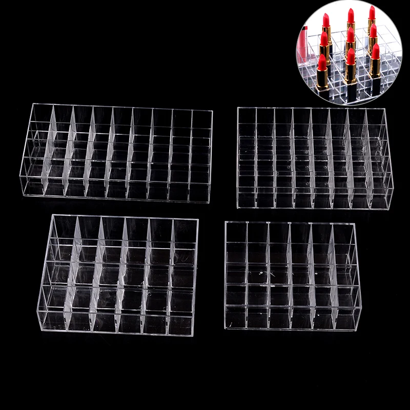 40/36/24 Grids Plastic Box Multifunctional Lipstick Stand Case Home Bedroom Cosmetic Makeup Tools Organizer Holder | Красота и