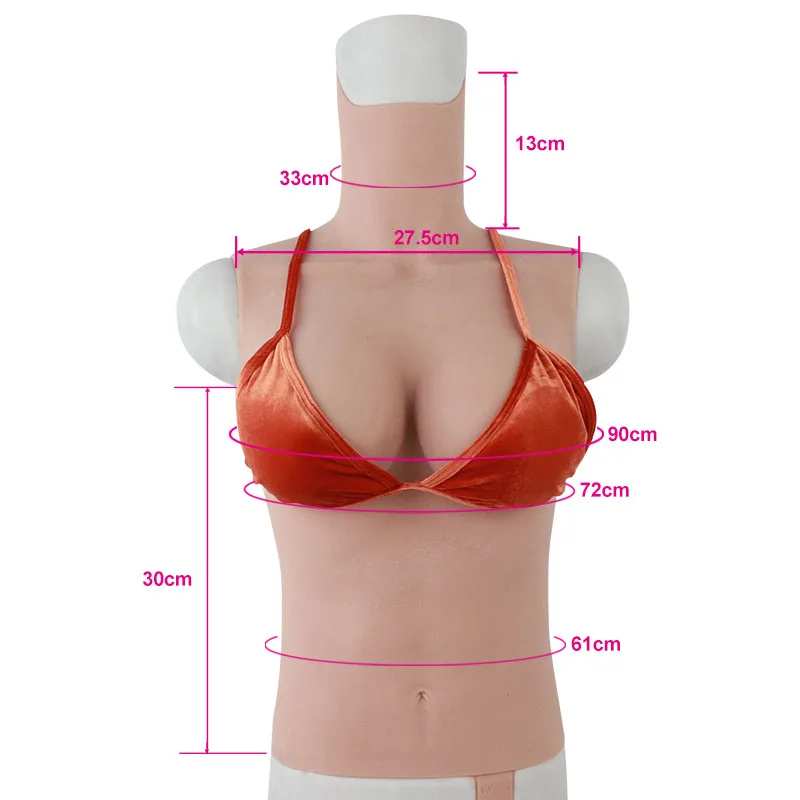 Transgender Crossdresser Artificial  Silicone Fake Breast Forms D Cup Male To Female Realistic Crossdressing