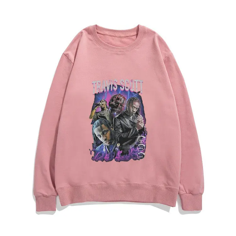

2021 New Travis Scott Pattern Print Sweatshirt Hip Hop Streetwear Man Tracksuit Oversized Pullover Men Women Harajuku Sportswear