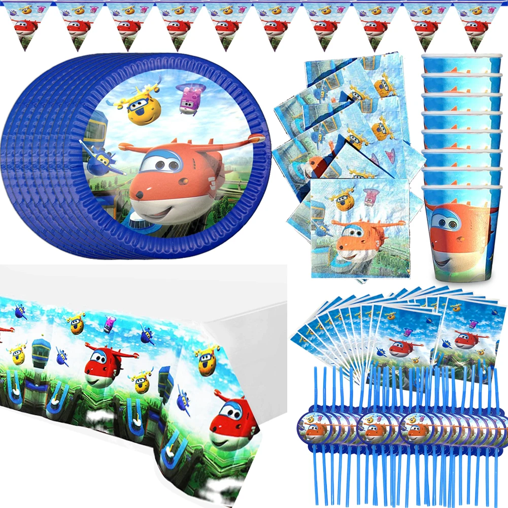 Мультяшные Супер Крылья товары для вечерние ринки супер самолет Детские шары