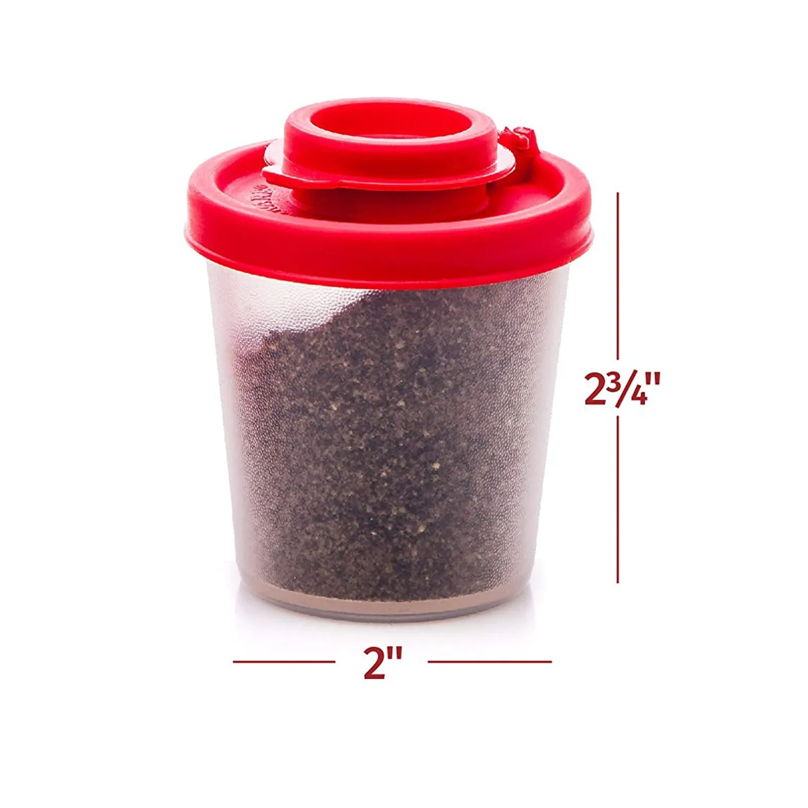 

1/2pc Pepper Shakers Moisture Proof Small Mini Pepper Shaker to go Camping Picnic Outdoors Kitchen Lunch Boxes Herb Travel#10