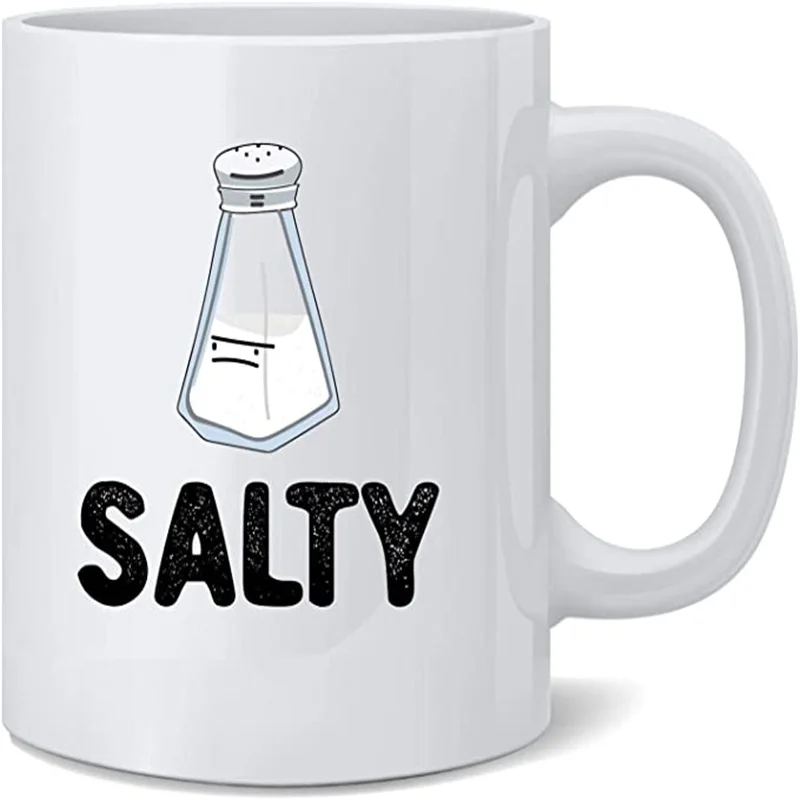 

Шейкер соленая соль, забавная Милая керамическая кофейная кружка, чайная чашка, Забавный новый подарок, 12 унций