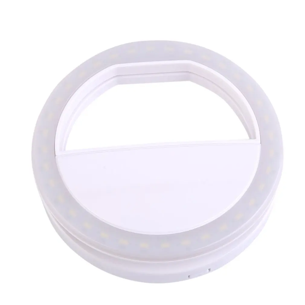

Universal Selfie LED Flash Ring Light Portable Selfie Lamp Mobile Phone Lens For iPhone XS Max Xiaomi Samsung Luminous Ring Clip