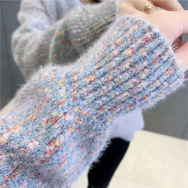 

The New Autumn Winter Women Knitted Turtleneck Cashmere Sweater 2020 Casual Basic Pullover Jumper Batwing Long Sleeve Loose Tops