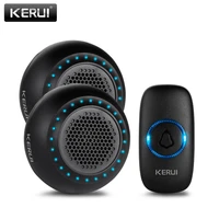 kerui m523 wireless doorbell kit waterproof touch button 32 songs colorful led light home security smart chimes doorbell alarm