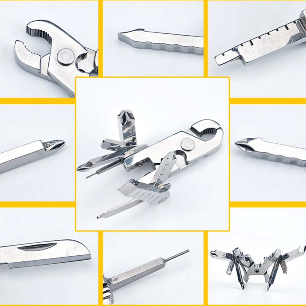Многофункциональные плоскогубцы из нержавеющей стали 15 в 1 для наружного