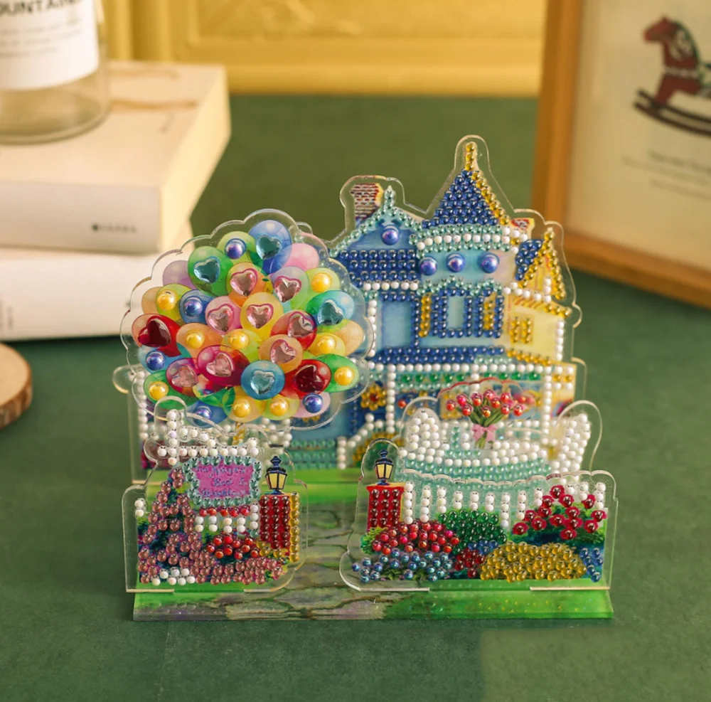 Yikexin DIY алмазная живопись 3D твердый строительный блок пазл Детская Радужная