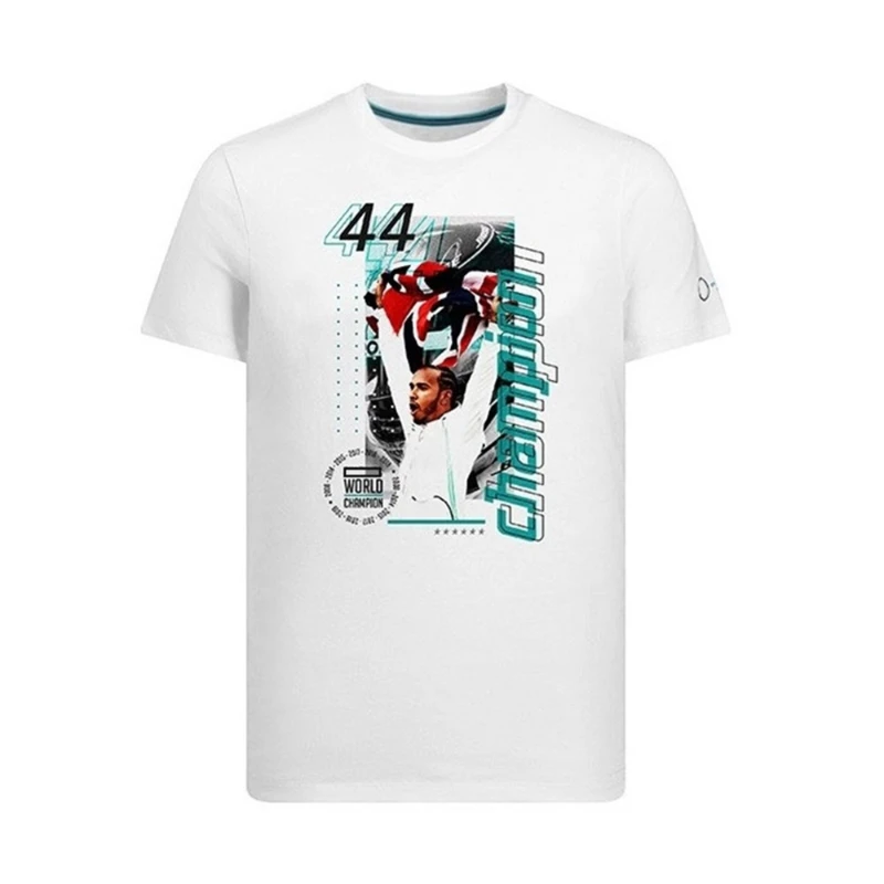 

2021 New F1 Team Racing Suit Official Same Style Men's Short Sleeve Polo Shirt Hamilton No. 44 Workwear Customized Same Style