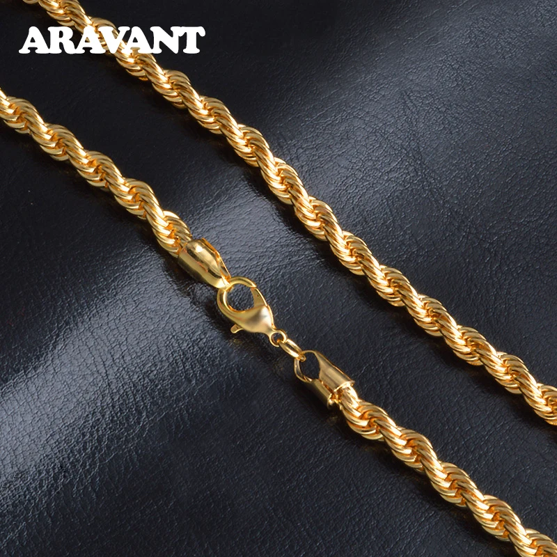 925 серебро 6 мм 7 Твист ожерелье для женщин мужчин модные ювелирные изделия