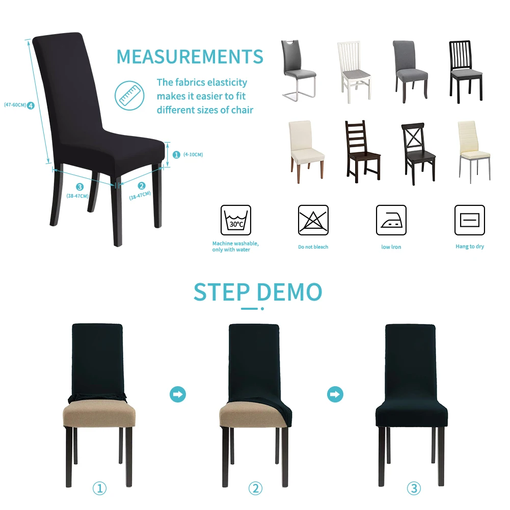 Съемный чехол для стула с принтом Meijuner