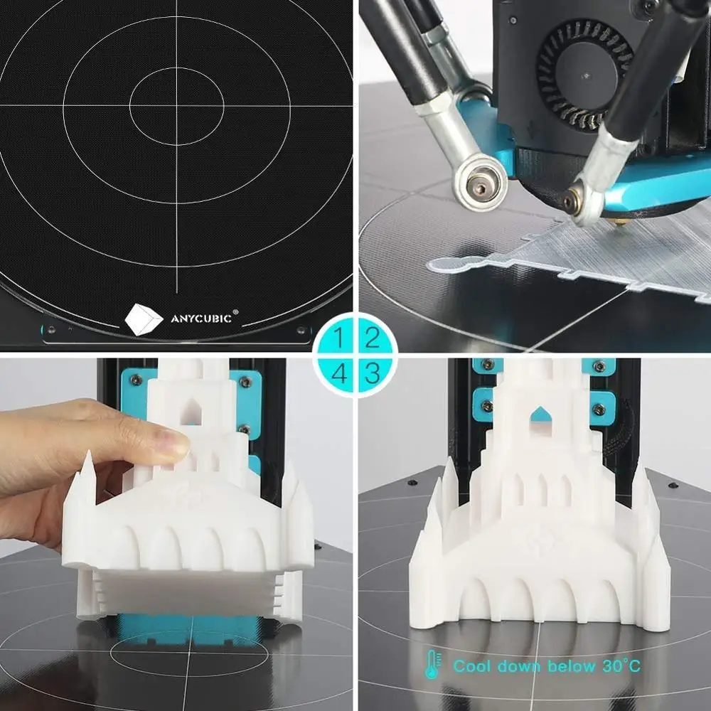 3D принтер Delta Predator большой размер сборки с Anycubic автоматическим выравниванием