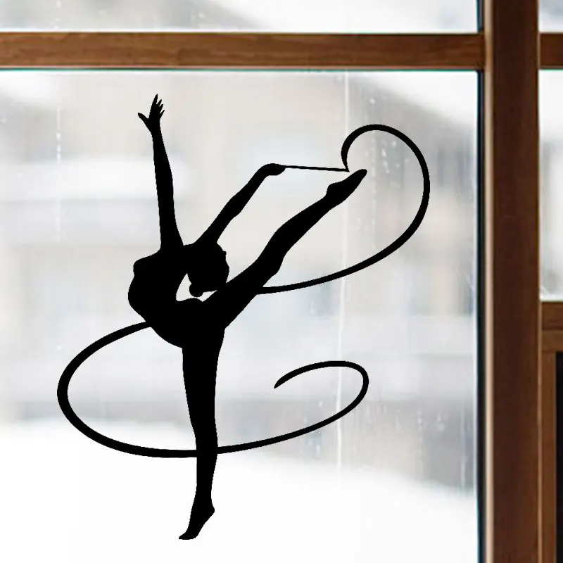 Гимнастическая девушка дневная 3D виниловая Автомобильная оболочка для авто