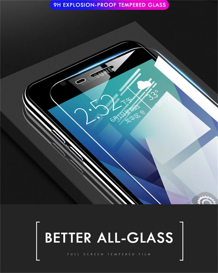 3 шт. защитный Стекло для samsung Galaxy A5 A7 A3 A8 A9 Стекло на samsung J5 J7 J3 Pro J4 J6 J8 Экран защитная пленка