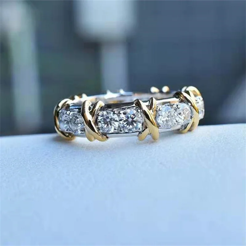 

Korea exquisite cross ring female personality couple fashion temperament 2021 new ring golden ring jewelry wholesale