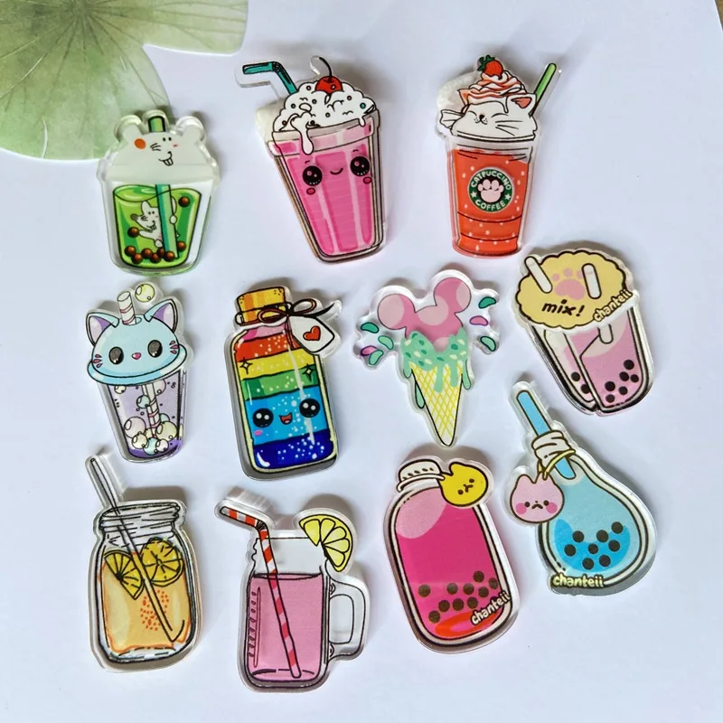 10 шт./лот 3D чашка для сладкого напитка желания бутылки плоская акриловая еда