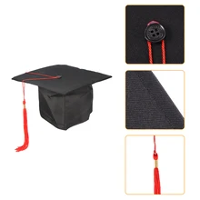 Школьная выпускная вечерние шапка с кисточками Mortarboard университетский девичник, магистр, доктор, академическая шапка, новая черная Ступка