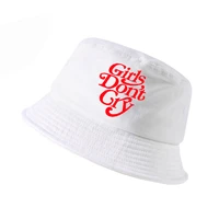 girls dont cry printed women bucket hat fashion outdoor hip hop cap harajuku pop summer sun fisherman hats panama gorro