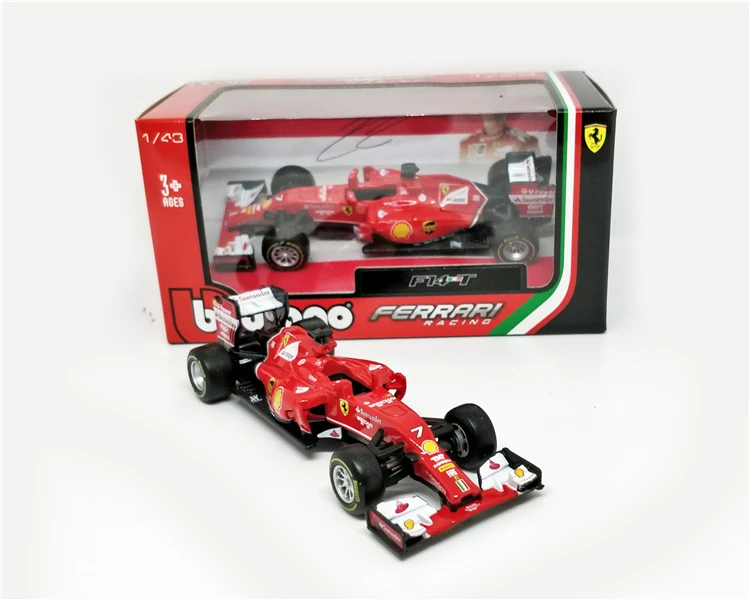 BBurago 1:43 F1 SF90 SF14T Nr7 Кими Райкконен SF15T Nr5 Феттель F2012#6 Фелипе Масса литья под давлением модель автомобиля