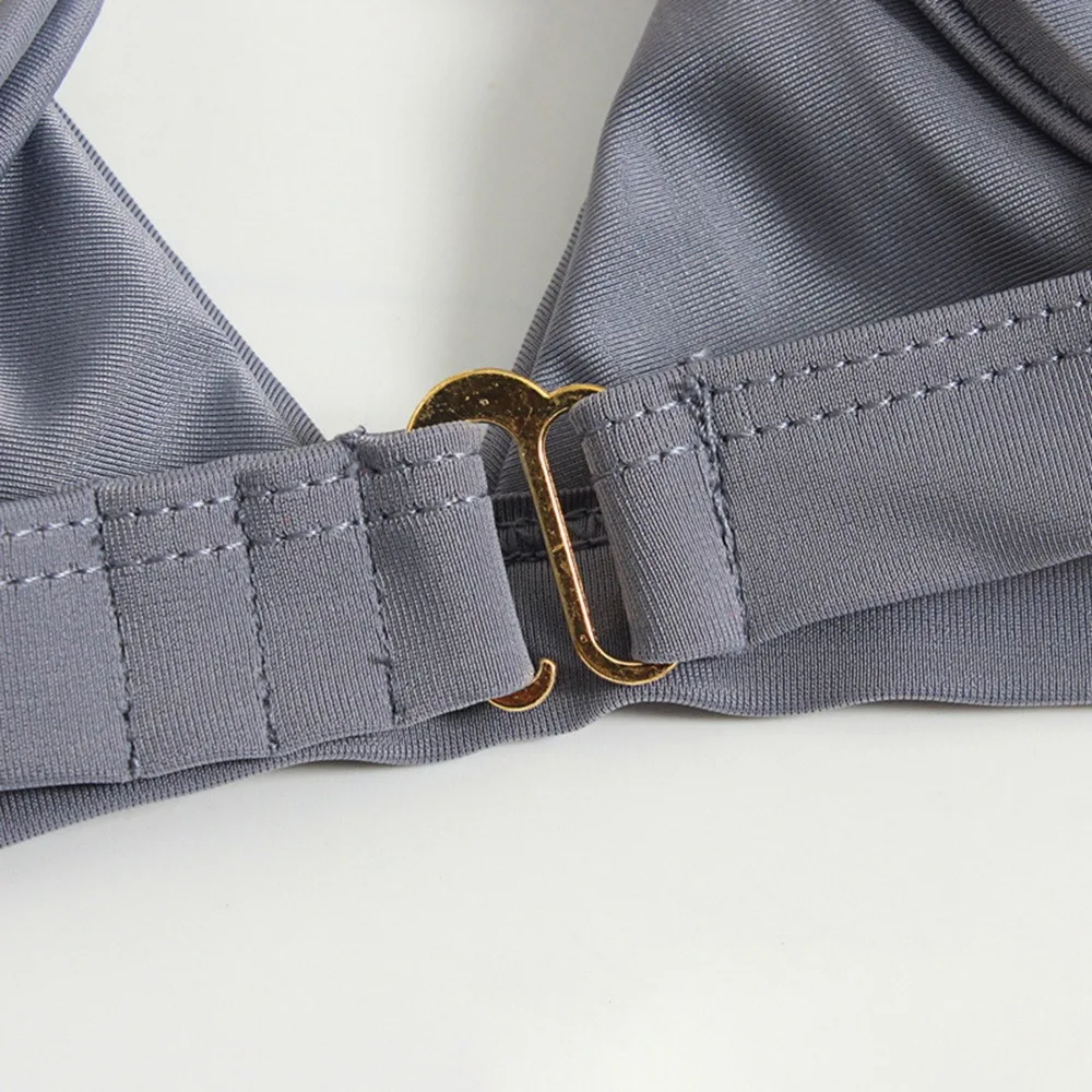 

Sexy Low Waist Women Bikini Push Up Swimsuit Female Swimwear Adjustable Shoulder Strap Brazilian Bikini Set Beachwear Thong