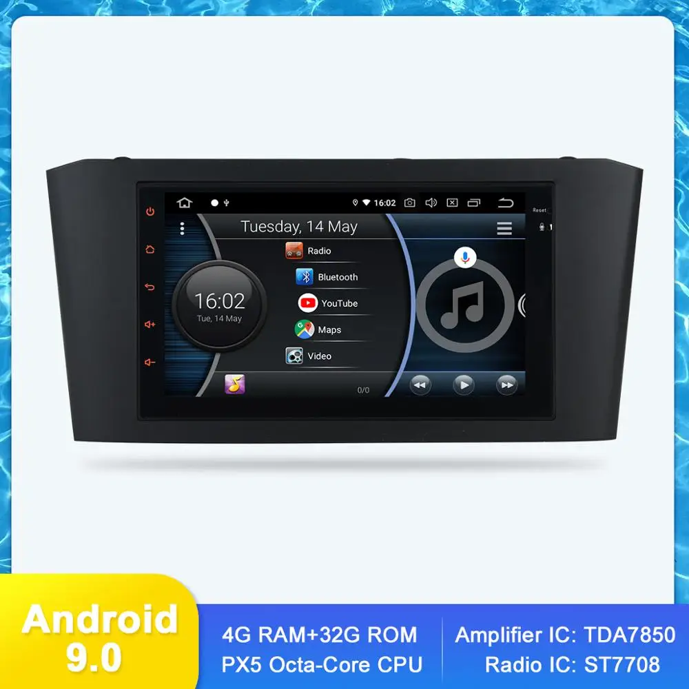 " ips Android 9,0 Авто gps радио для Avensis T25 2003 2004 2005 2006 2007 2008 аудио видео wi-fi-мультимедиа навигации TDA7850