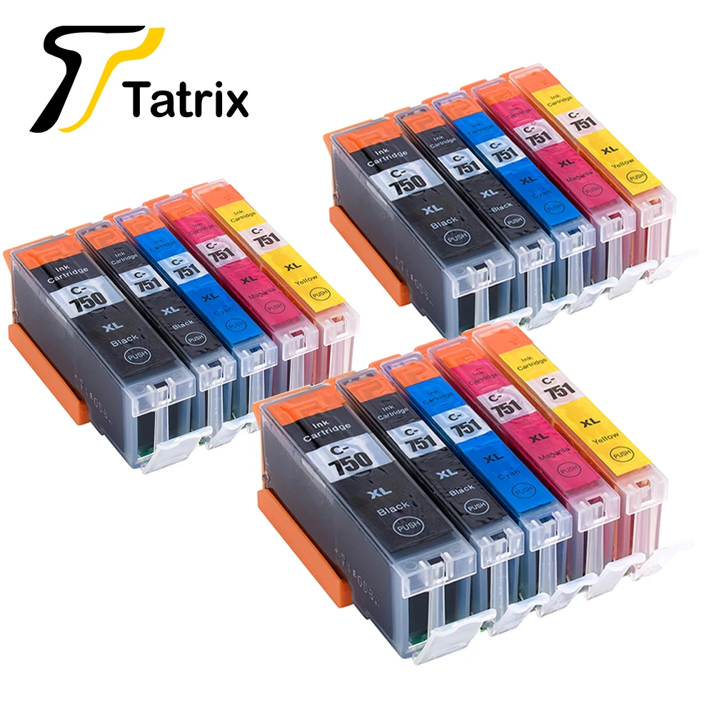Чернильный картридж Tatrix для Canon PGI750 751 PGI-750 IP7270 MG5470 MX727 MX927 MG5570 MG5670 MG6470 IX6770 |