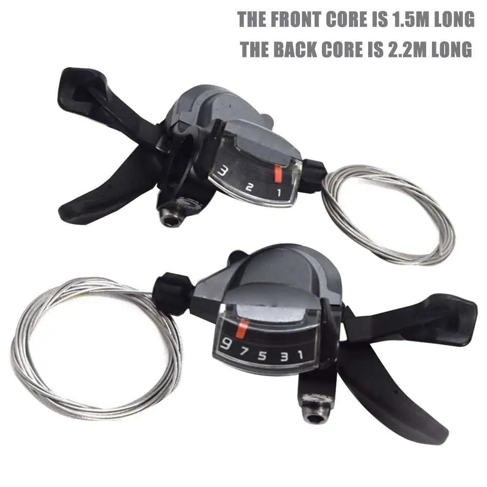 

2pcs M4000 Bicycle Derailleurs Shift Lever 3 x 9 27 Speed MTB Mountain Bike Folding Bicycle Shifter SL-M4000 Cycling Accessories