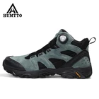 Водонепроницаемые походные ботинки HUMTTO для мужчин и женщин, Зимние ботильоны из натуральной кожи, мужские теплые зимние ботинки, походная обувь, кроссовки