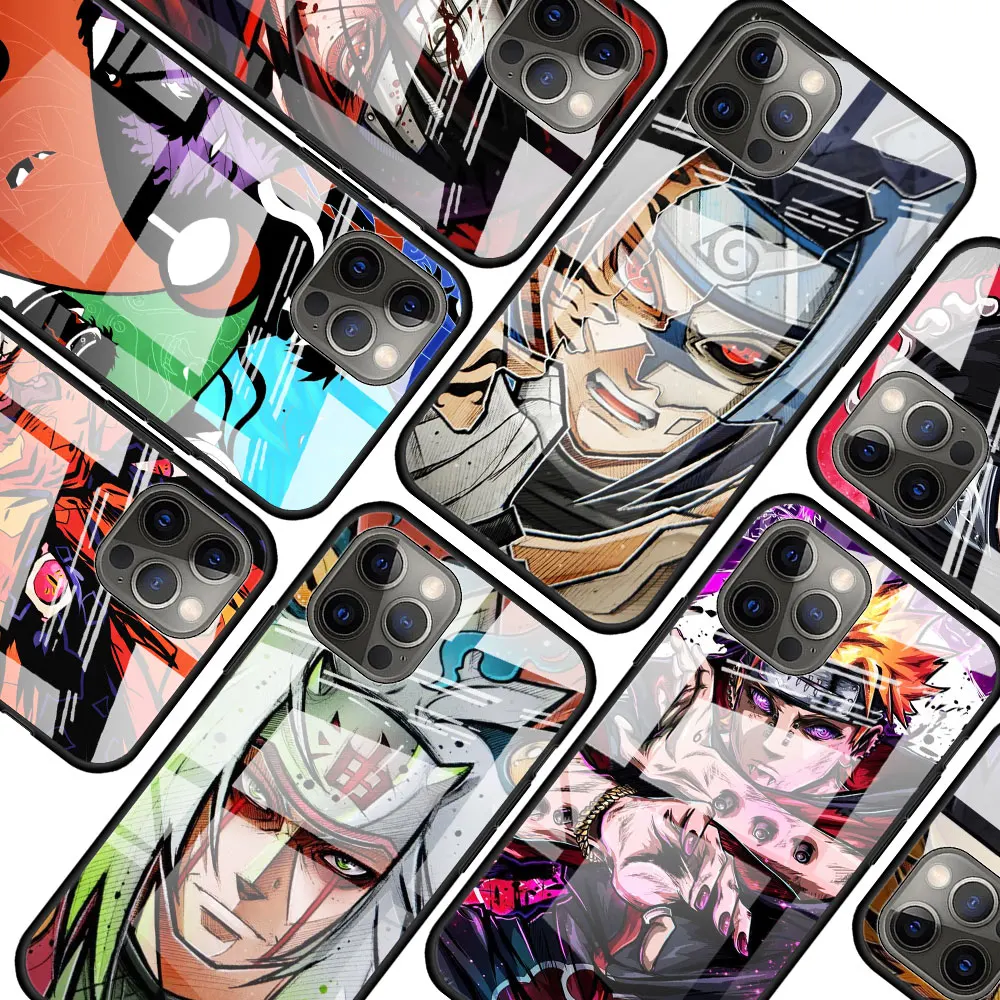 

Anime japanese cool for Apple iPhone 12 Pro Max Mini 11 Pro XS Max X XR 6S 6 7 8 Plus Luxury Tempered Glass Phone Case
