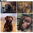 Алмазная живопись, лабрадор, собака, домашний питомец, алмазная вышивка, полноэкранная 5D Вышивка крестиком, мозаика, настенное искусство, квадратныекруглые сверла