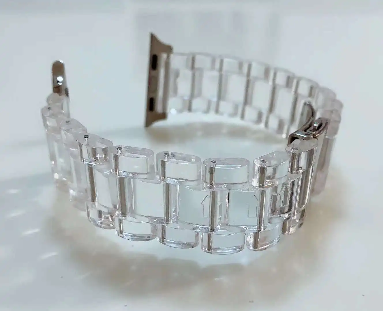 

Strap Resin 44mm 40mm Correa Iwatch Band 38mm 42mm for Apple Watch Band Band Material Type Band Length Clasp Type Condition