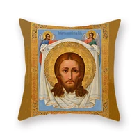 christ resurrection saints double sided polyester print cushion cover nicholas pattern hug pillowcase home sofa decoration